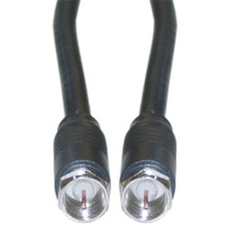 Cable Wholesale CableWholesale 10X4-01112 F-pin RG6 Coaxial Cable  Black  F-pin Male  UL rated  12 foot 10X4-01112